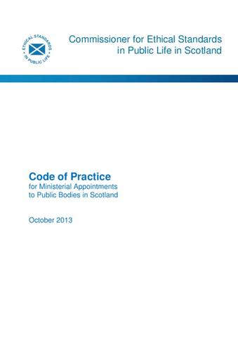 Code Of Practice | Ethical Standards Commissioner