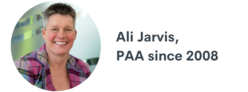 Ali Jarvis, PAA since 2008